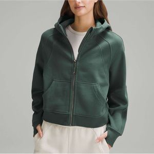 Lululemon Scuba Oversized Full Zip Dark Forest XS/S